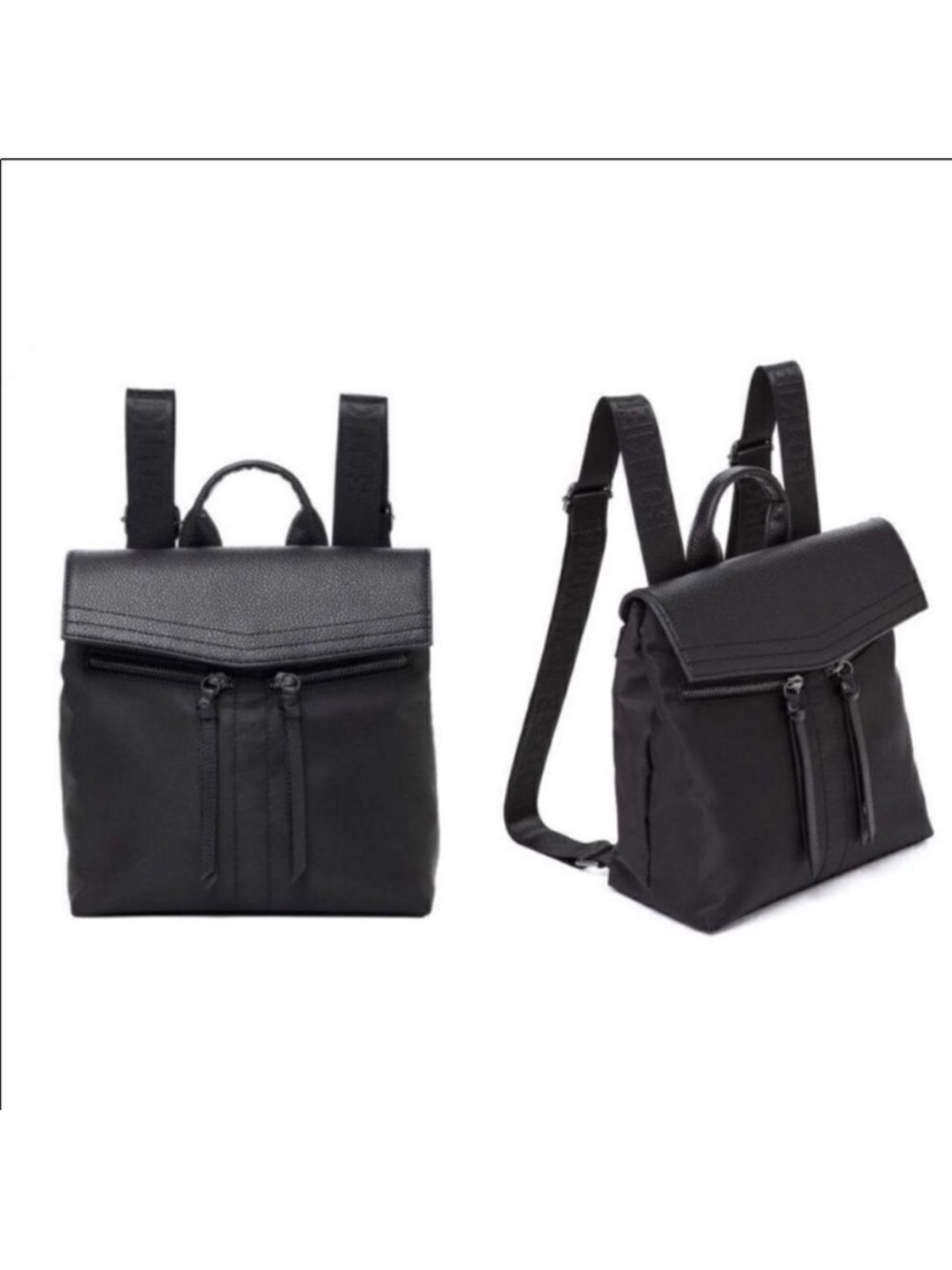 Botkier Black Compact Convertible Backpack